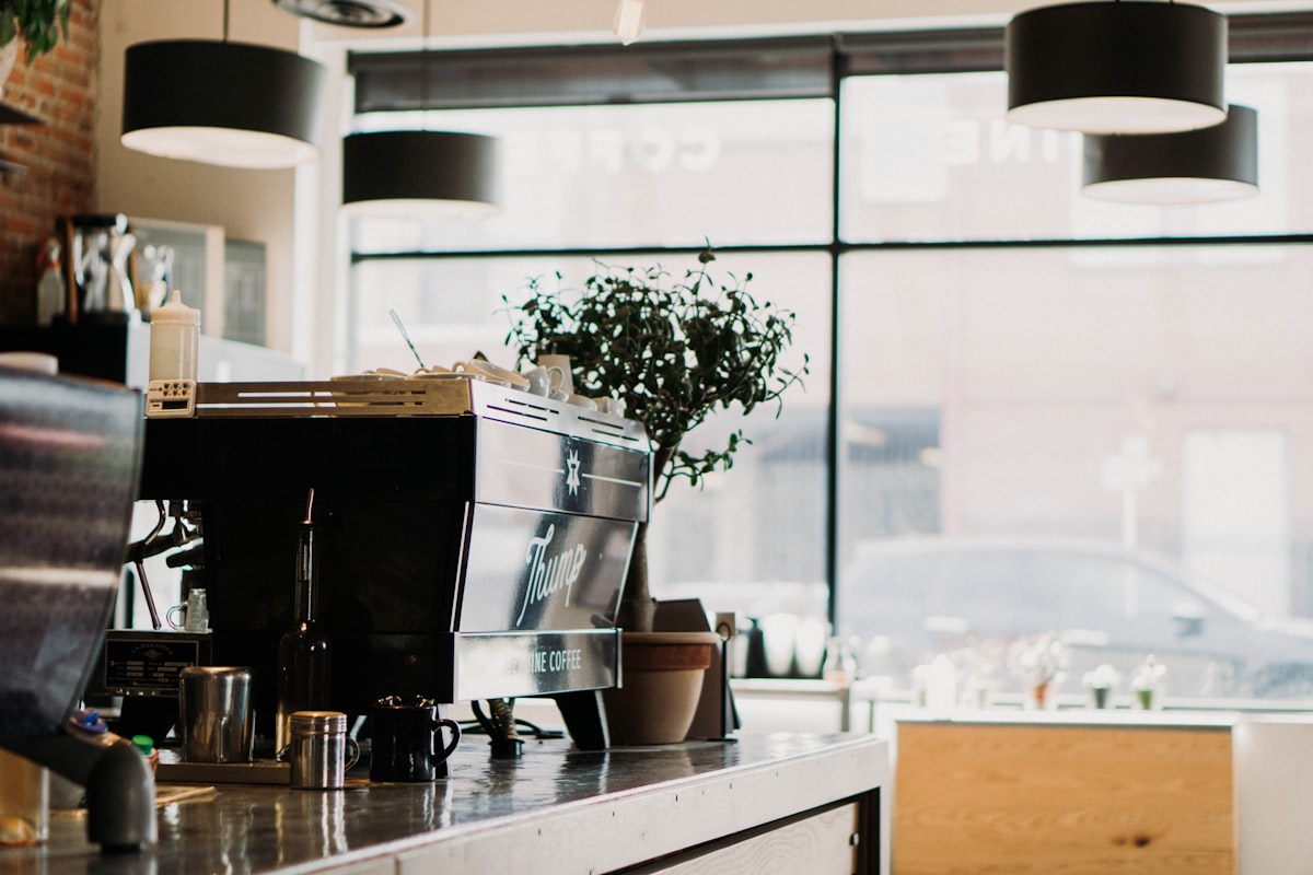 Barista preparing a drink